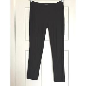 Eileen Fisher Women's Black Stretchy Viscose Nylon Spandex Pull-on Slim Pants XS